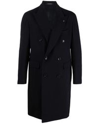 Tagliatore - Jassen ,Blauw ,Wol Double-Breasted Jas - Lyst
