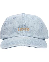 Levi's - Accessoires ,Blauw ,Denim Petten Club Logo Lichtblauw - Lyst