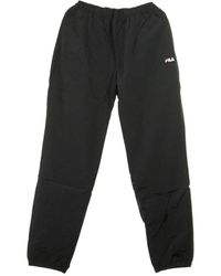 Fila - Broeken ,Zwart ,Zwarte Geweven Trainingsbroek Voor - Lyst