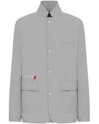 Kiton - Jassen ,Grijs ,Kasjmier Grijze Performance Jas Met Strakke Sportieve Snit - Lyst