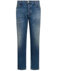 Moorer - Jeans ,Blauw ,Katoen Straight Jeans - Lyst