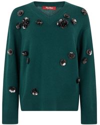 Max Mara - V-Hals Trui - Lyst