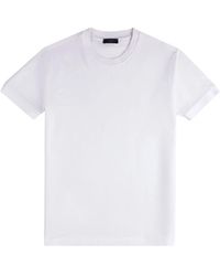 Fay - Tops ,Wit ,Katoen T-Shirt - Lyst