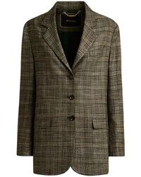 Kiton - Jassen ,Groen ,Groene Glen Plaid Blazer - Lyst