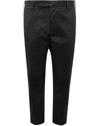 PT01 - Broeken ,Zwart ,Katoen Katoenen Broek Rebel Fit - Lyst