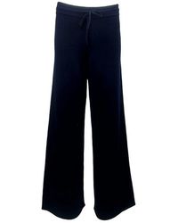 MC2 Saint Barth - Broeken ,Blauw ,Wol Cambon Wool Broeken - Lyst