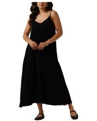 Object - Elegantes Schwarzes Midi-Kleid - Lyst