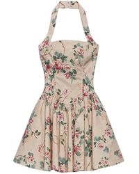 Aniye By - Kleedjes ,Veelkleurig ,Katoen Mini-Jurk Met Bloemenpatroon - Lyst