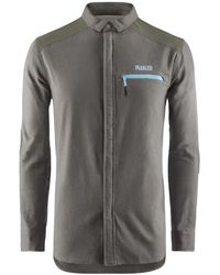 Pedaled - Grauer pullover mit durchgehendem reißverschluss - Lyst
