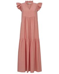 Mos Mosh - Kleedjes ,Oranje ,Katoen Waldy Izha Dress - Lyst