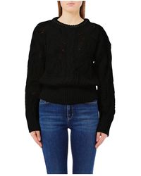 Liu Jo - Truien & Vesten ,Zwart ,Katoen Stijlvolle Sweaters Voor Vrouwen - Lyst