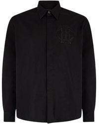 Roberto Cavalli - Monogramm-druck-logo-shirt klassischer kragen - Lyst
