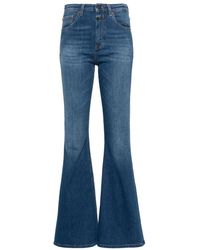 Closed - Blaue flared jeans - Lyst