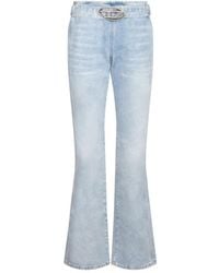 DIESEL - Jeans blu chiaro con fibbia ebby d - Lyst