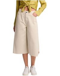 Kocca - Cropped Wijde Pijpen Broek - Lyst