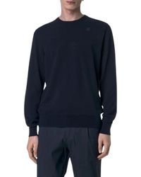 K-Way - Truien & Vesten ,Blauw ,Trui Met Ronde Hals - Lyst