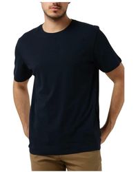 SELECTED - Tops ,Blauw ,Katoen Polo & T-Shirt O-Neck Tee - Lyst