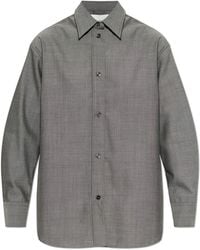 Studio Nicholson - Overhemden ,Grijs ,Wol Rouen Wool Shirt - Lyst