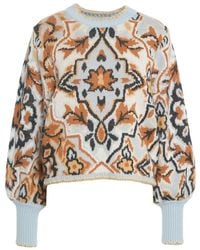 FARM Rio - Elegant Strickware Blu Sweater Aw25 - Lyst