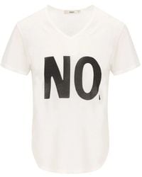 Fendi - Tops ,Wit ,Katoen Jersey T-Shirt Met Noi Print - Lyst