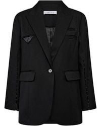 Haute L'Amitié - Schwarzer Premiere Hook Blazer Mit Klappentaschen - Lyst