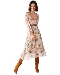 Rinascimento Floral Dress - Naturel