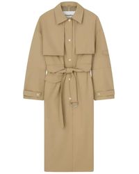 Nanushka - Jassen ,Katoen Elinor Single-Breasted Trench - Lyst