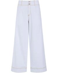 Bitte Kai Rand - Jeans ,Wit ,Denim Wide Jeans - Lyst