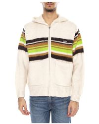 Obey - Truien & Vesten ,Veelkleurig ,Katoen Myers Zip Up Hood Sweater - Lyst