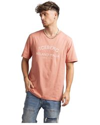 Iceberg - 5d milano rosa t-shirt - Lyst