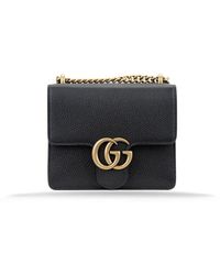 Gucci - Stilvolle Leder Umhängetasche Mit Kette - Lyst