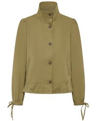 Cream - Light Jackets - Lyst