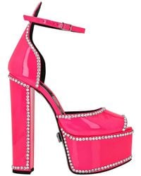 Philipp Plein - Plateau-Sandalen Hi-Heels Aus Lackleder - Lyst