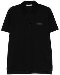 Givenchy - Tops ,Zwart ,Katoen Logo Patch Polo Shirt - Lyst