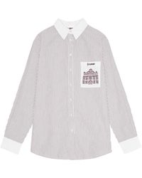 OperaSPORT - Overhemden ,Wit ,Katoen Katoenen Shirt Parijse Stijl - Lyst
