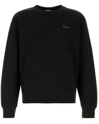 KENZO - Hoodies & Sweatvesten ,Zwart ,Katoen Signature Classic Sweatshirt - Lyst