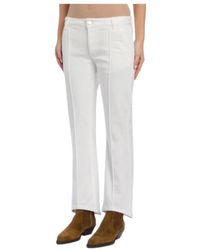 Dondup - Jeans ,Wit ,Katoen Yasmin Bootcut Jeans - Lyst