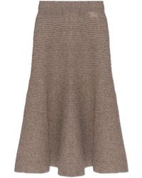 Burberry - Midi Skirts - Lyst