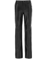 Michael Kors - Straight-Leg Leren Broek - Lyst