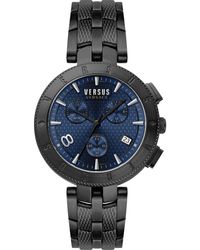 Versus - Logo cronografo orologio in acciaio inox - Lyst