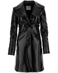 Courreges - Cappotto in vinile nero - elegante e alla moda - Lyst