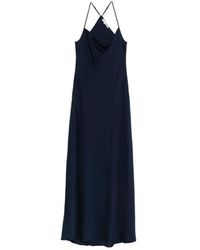 Silk95five - St Germaine Zijden Lange Jurk - Lyst