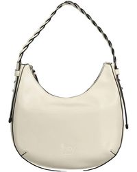 Byblos - Weiße pvc-handtasche mit kontrastierenden details - Lyst