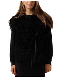 Ibana - Jassen ,Zwart ,Gilet Met Franjes - Lyst