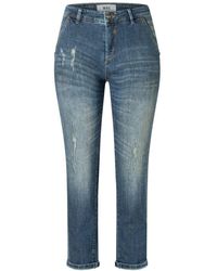 M·a·c - Grüne destroyed wash slim-fit jeans - Lyst