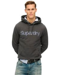 Superdry - Hoodies & Sweatvesten ,Zwart ,Stad Sweat Core Logo Trendy Herenmode - Lyst