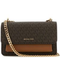 Michael Kors - Claire canvas schultertasche - Lyst