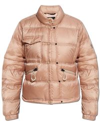 Moncler - Jassen ,Roze ,Leer Mauduit Down Jacket - Lyst