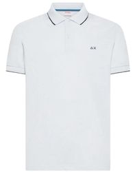 Sun 68 - Tops ,Wit ,Katoen Polo Poliestere - Lyst