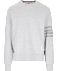 Thom Browne - Graue sweaters - felpa girocollo - Lyst